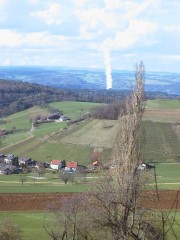 Dampffahne des KKW Leibstadt