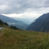 unterwegs, Blick talauswärts, auf der Höhe der Schaukäserei