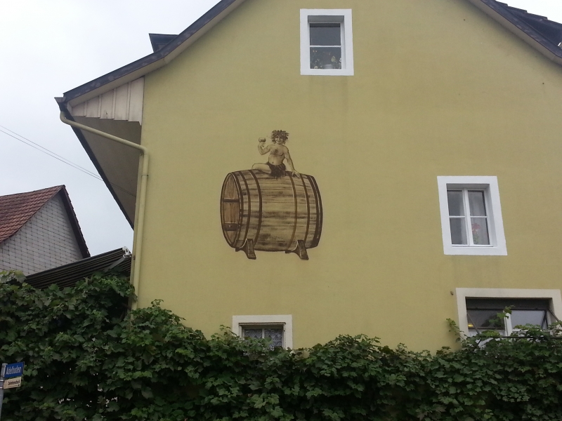 Wanddekoration in Oberflachs