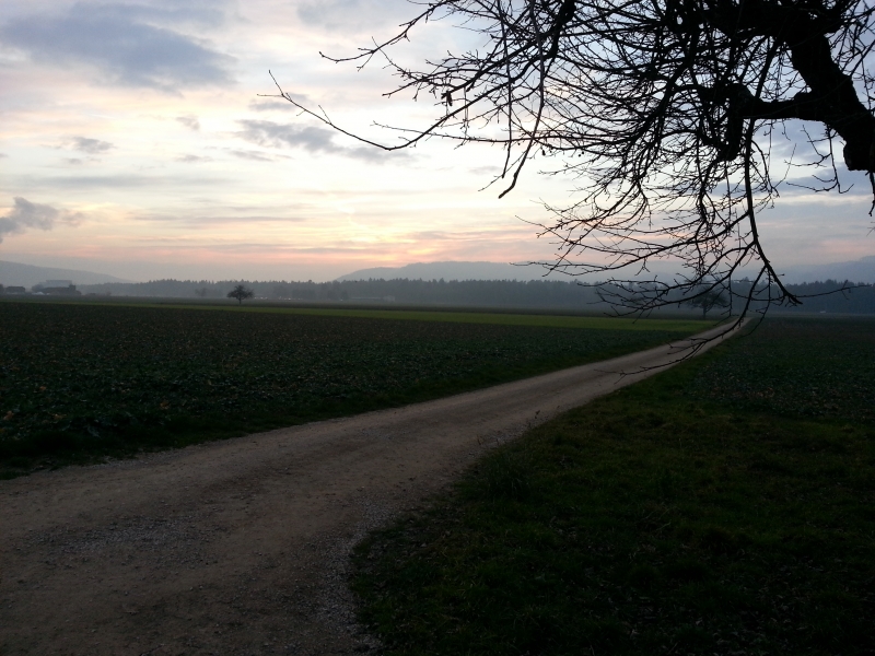 Letztes Glühen am Himmel