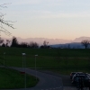Alpenkamm im Abendlicht