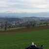 Alpenkamm beim Aufstieg auf den Niesen