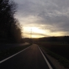 Dämmerung hinter dem Bruggerberg
