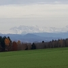 Zwischen Reusstal und Bünztal, Blick zu den Alpen