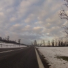oberhalb Sins, unterwegs über den Schneefallgrenze