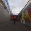 Graffiti in der Bahnunterführung