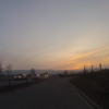 Abenddämmerung über dem Birrfeld