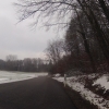 dem Schnee entgegen