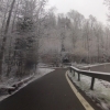 winterlicher Radweg bei Mülligen