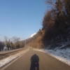 Radweg dem Rhein entang