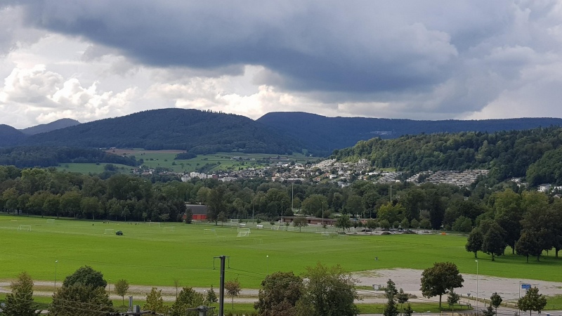 Blick über das Aaretal bei Aarau