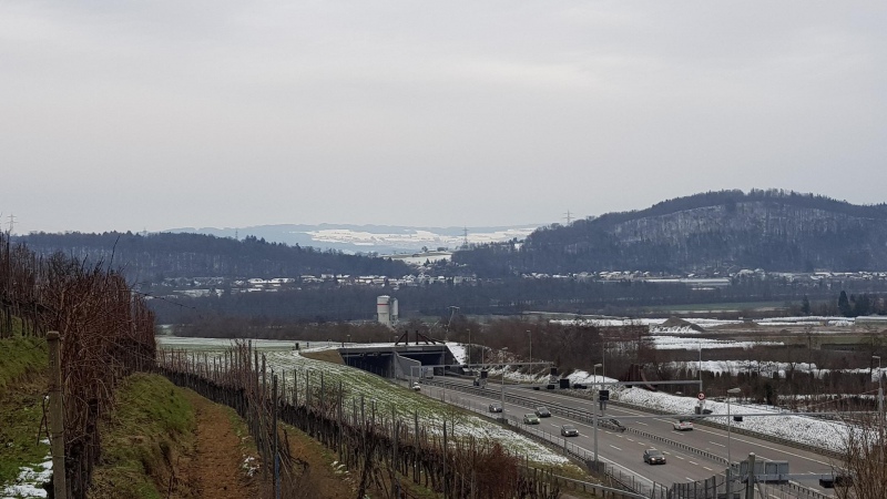 Blick über das Aaretal, Birrfeld, Reusstal an den Heitersberg