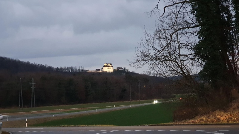 Schloss Wildegg bei Nacht