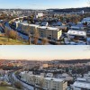 Blick über das Aaretal, gleicher Ort, eine Stunde später Blick über das Aaretal, gleicher Ort, eine Stunde später