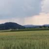 Regenschauer im Hintergrund