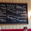 Speisekarte an der Wand