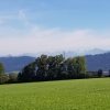 Panoramablick in die Alpen