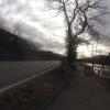 gesperrter Radweg wegen Hochwasser (Olten)