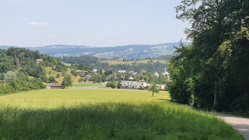 oberhalb Adliswil, Blick ins Sihltal