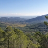 Blick über die Ebene während Aufstieg nach La Mussara