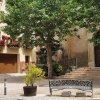 Vorplatz der Kirche in Pradell de la Teixeta