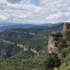 Blick von La Mussara entlang der Felsformationen