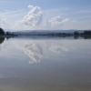 Wolken über dem Stausee