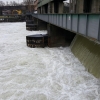 Stauwehr nach den vielen Regenfällen