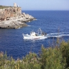 Bucht mit Fischkutter