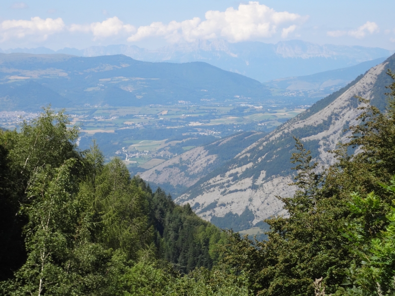 Aussicht von der Passstrasse zum Col de Parquetout