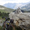 Mittagspause in der Auffahrt zu Col des Champs