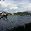 Blick über den St. Moritzersee zum Waldhaus