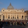 Petersplatz wartet auf die Audienz mit Papst Franziskus
