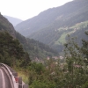 Kurz vor Landeck, Blick zurück das Inntal hinauf