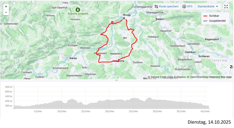 Aaretal und aussen herum zurück