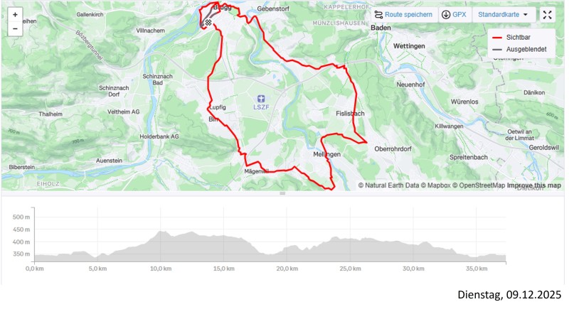 Aus der Sonne in den Nebel