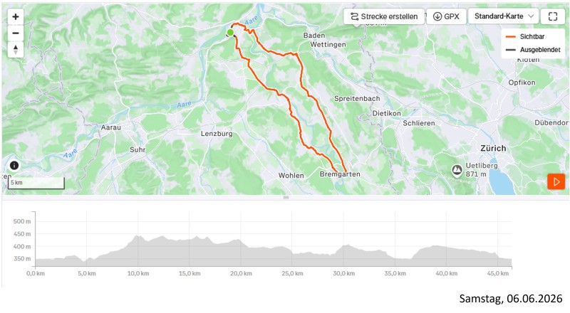 Reusstal auf und ab