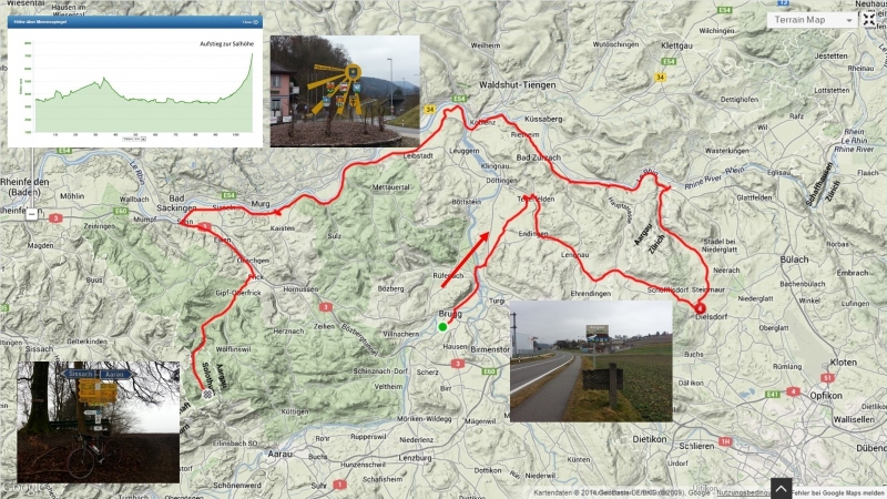 Rundfahrt dem Rhein entlang