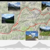 Track der Fahrt über Fedaia und Valles