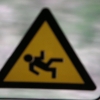 Hinweisschild beim Verlassen der Usedomer Bäderbahn