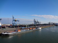 Eindrücke während der Ausfahrt aus Zeebrugge