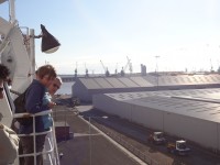 Einfahrt im Fährhafen von Hull