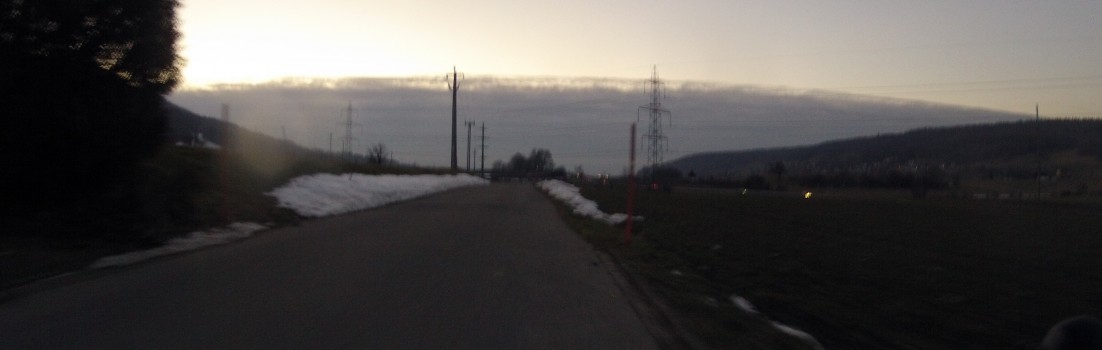 Das Wolkenband vor Augen