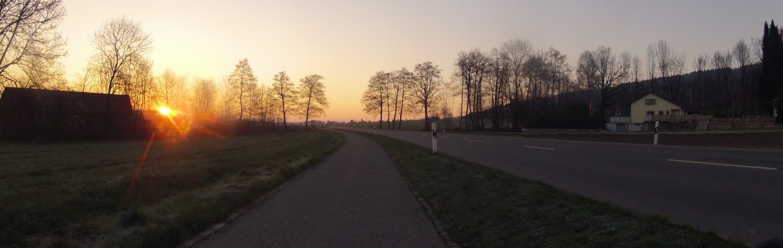 am Morgen eiskalt und am Abend ein Ausflug