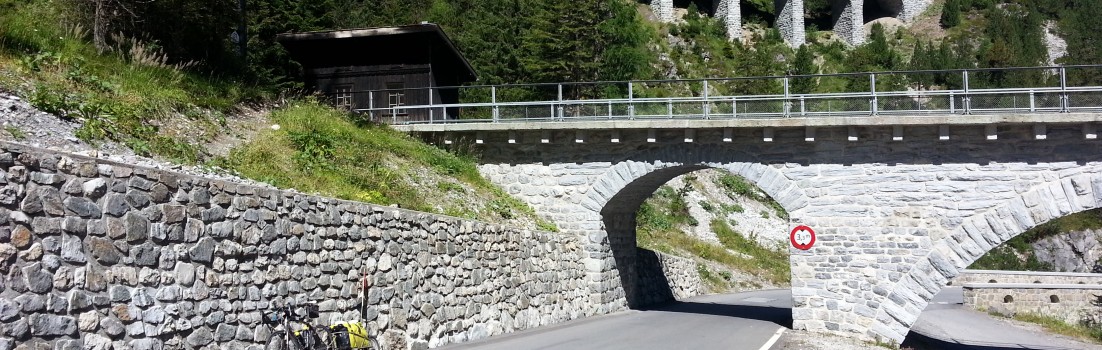 auf der Passtrasse zur Albula