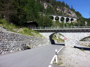 auf der Passtrasse zur Albula