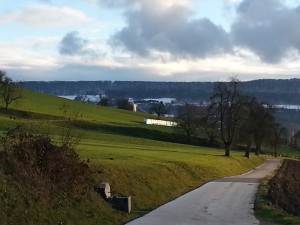 Blick auf den ersten Schnee