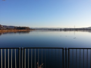 Blick über den Klingnauer Stausee