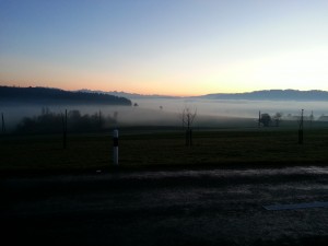 Abendstimmung zwischen Sarmenstorf und Seengen