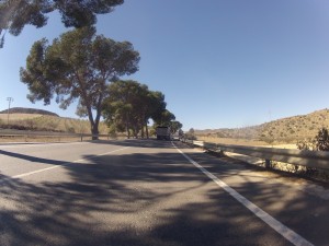 Auf dem Zement-Trail